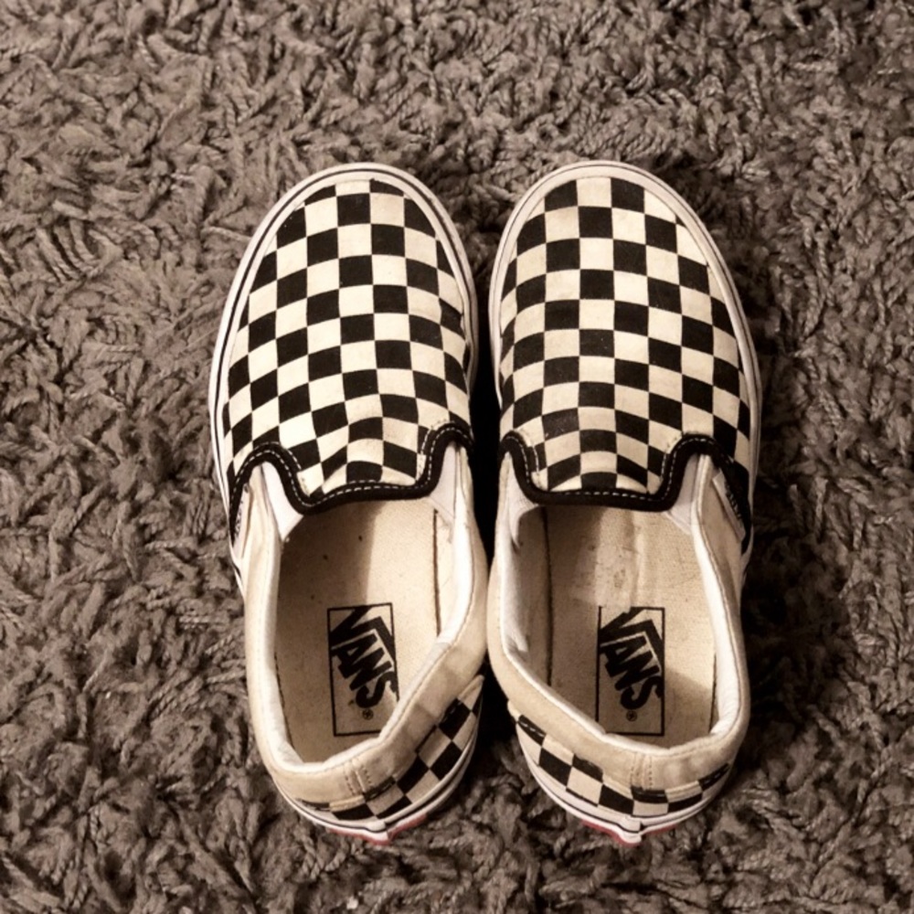 kids VANS classic checkered slip-on